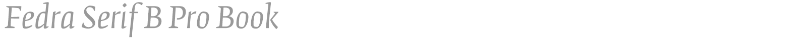 Fedra Serif B Pro font preview